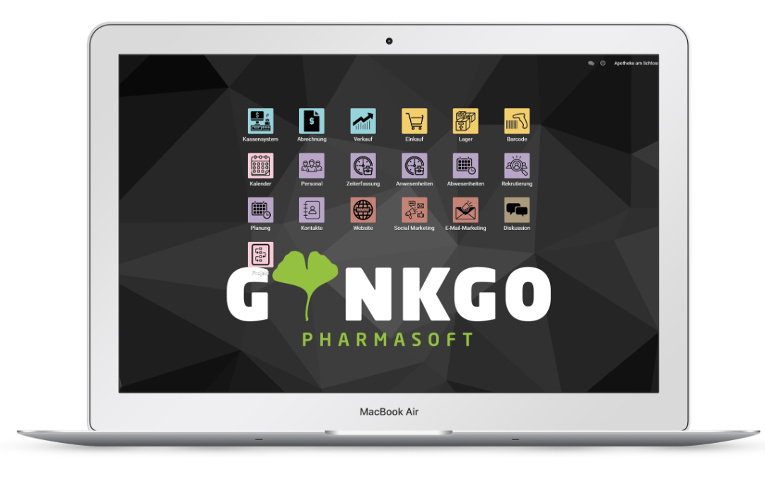 Software Dashboard Ginkgo Pharamsoft