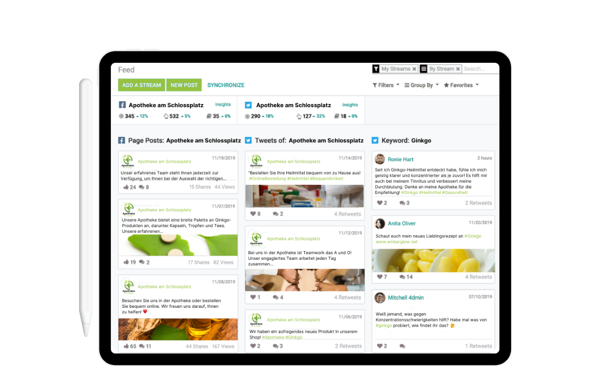 social media Kampagne einer Apotheke